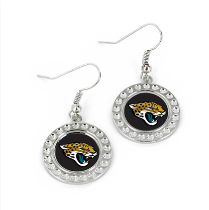Jacksonville Jaguars Aminco Dimple Earrings - officially licensed fan gear