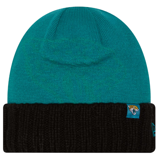 Jacksonville Jaguars New Era Oversize Cuffed Knit Hat - Teal