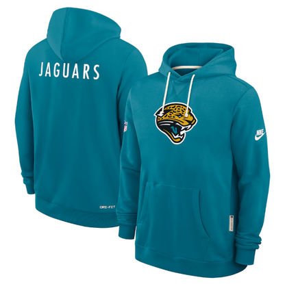 Jacksonville Jaguars Nike Sideline Standard Issue Alt 2 Dri-FIT Hoodie - Teal