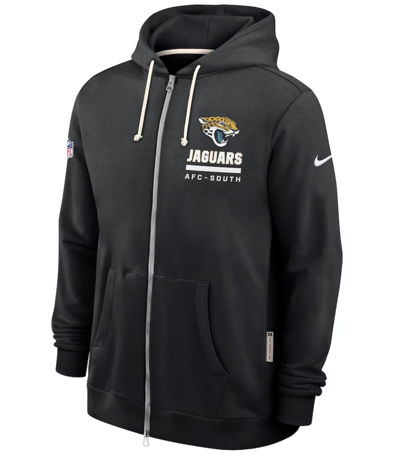 Jacksonville Jaguars Nike Sideline Standard Issue Utility Player Dri-FIT Full-Zip Hoodie - Black