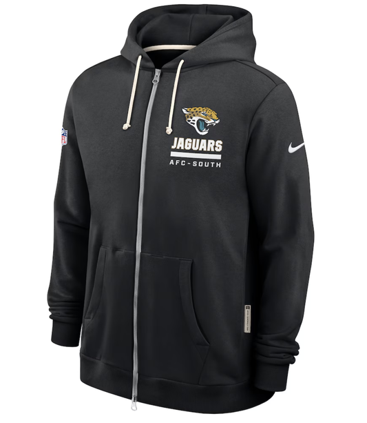 Jacksonville Jaguars Nike Sideline Standard Issue Utility Player Dri-FIT Full-Zip Hoodie - Black