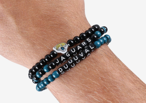 Jacksonville Jaguars FOCO 3 Pack Beaded Friendship Bracelet