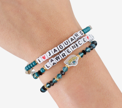 Jacksonville Jaguars FOCO Trevor Lawrence Jacksonville Jaguars 3 Pack Player Friendship Bracelet