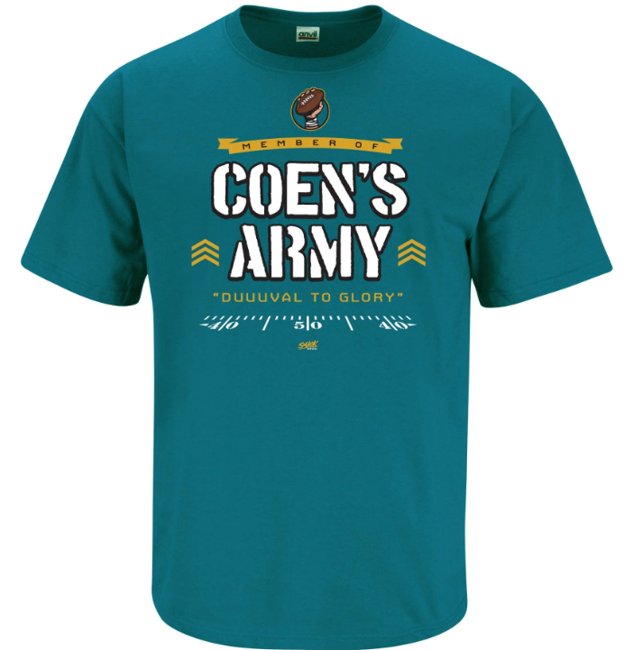 Smack Apparel Coen's Army Teal Tee