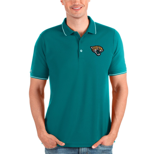 Jacksonville Jaguars Antigua Men's Affluent Polo - Teal