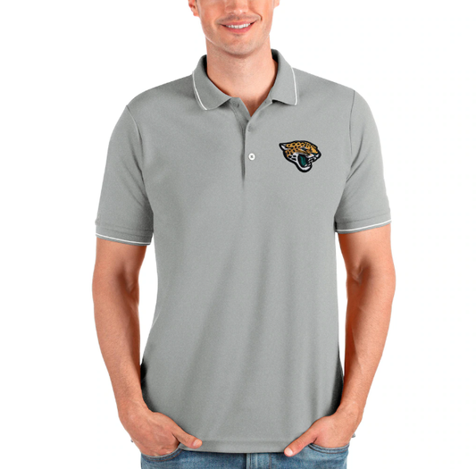 Jacksonville Jaguars Antigua Men's Affluent Polo - Grey