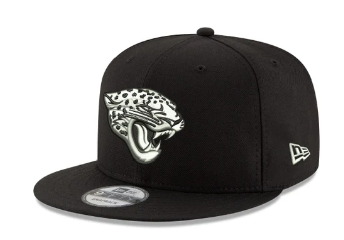 Jacksonville Jaguars New Era Men's Black and White 9Fifty Snapback Hat