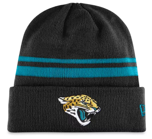 Jacksonville Jaguars New Era Teal/Black Cuffed Knit Hat