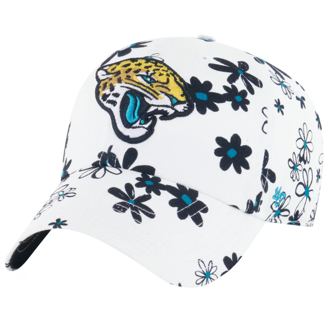 Jacksonville Jaguars 47 Brand Clean Up YOUTH Daisy Adjustable Hat