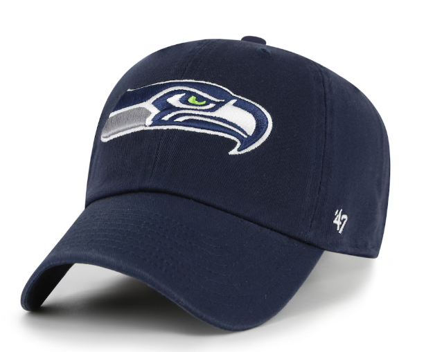 Men's Seattle Seahawks '47 College Navy Clean Up Adjustable Hat - officially licensed fan gear