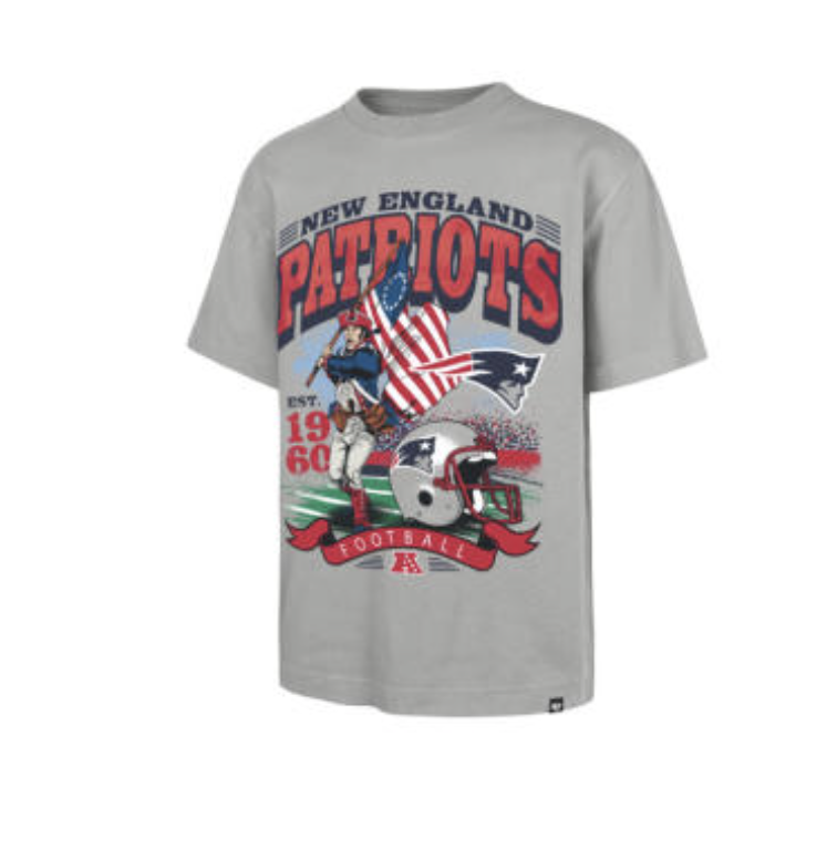 NEW ENGLAND PATRIOTS WOLF GREY REGIONAL FOUNDATION TEE MEN
