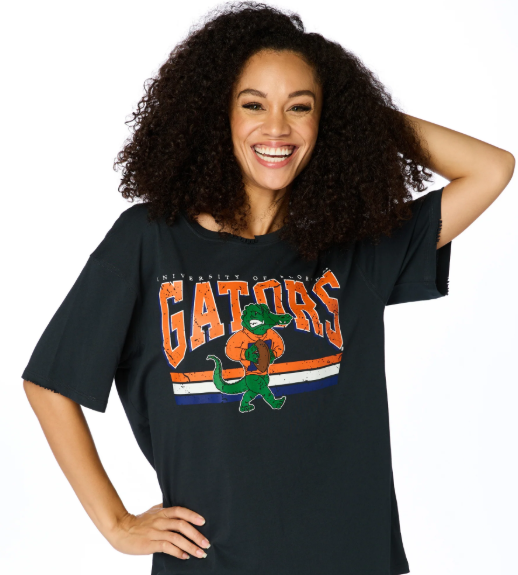 University of Florida Gators Stewart Simmons Ladies The Gators Distressed Boyfriend Tee