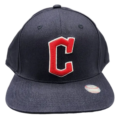 MLB Cleveland Guardians Fan Favorite Flat Brim Snapback Baseball Hat Cap Men's - officially licensed fan gear