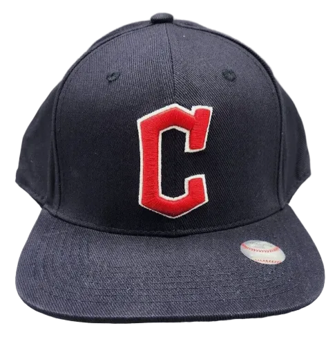 MLB Cleveland Guardians Fan Favorite Flat Brim Snapback Baseball Hat Cap Men's