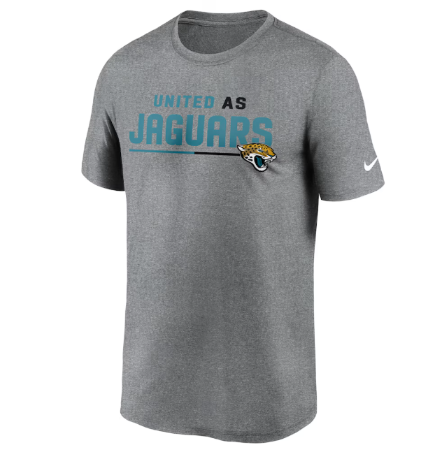 Jacksonville Jaguars Nike Men's United As Grey T-Shirt - officially licensed fan gear