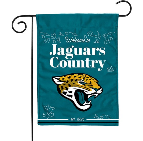 NFL Jacksonville Jaguars 'Welcome to Jaguars Country' Garden Flag
