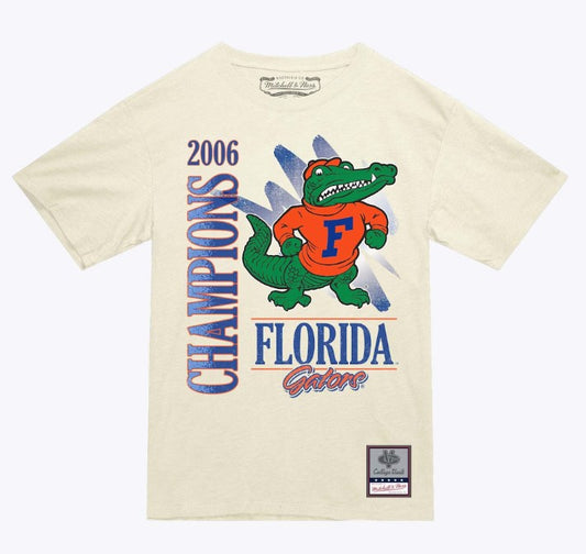 NCAA University oFlorida Gators Cream Retro Brush T-Shirt