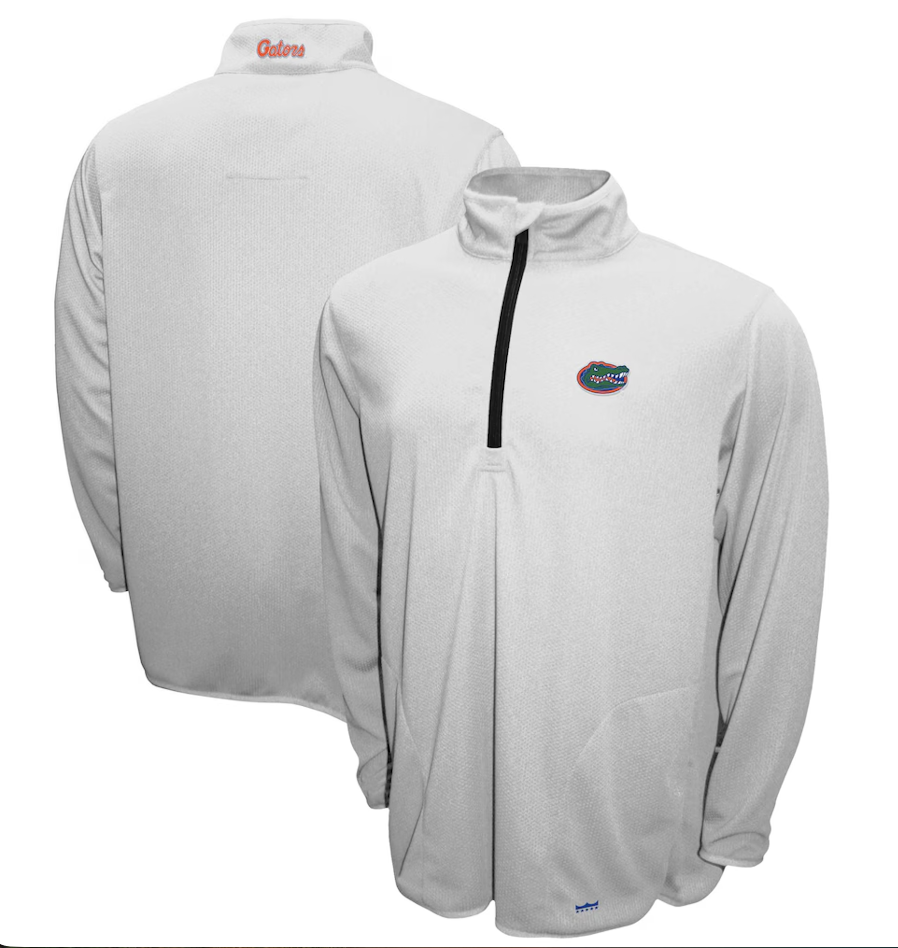 Florida Gators Franchise Club White  Breeze Quarter-Zip Pullover