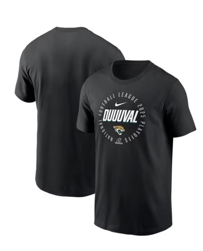 Jacksonville Jaguars Nike Child Duuuval 2025 Playoffs T-Shirt - officially licensed fan gear