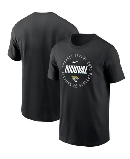 Jacksonville Jaguars Nike Youth Duuuval 2025 Playoffs T-Shirt - officially licensed fan gear