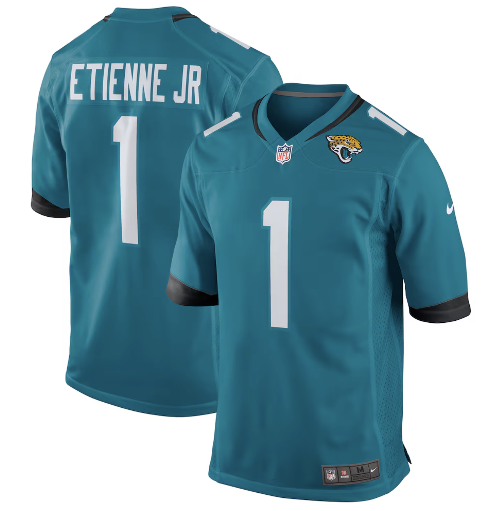 NFL Jacksonville Jaguars Nike Travis Etienne Teal Game Jersey Youth