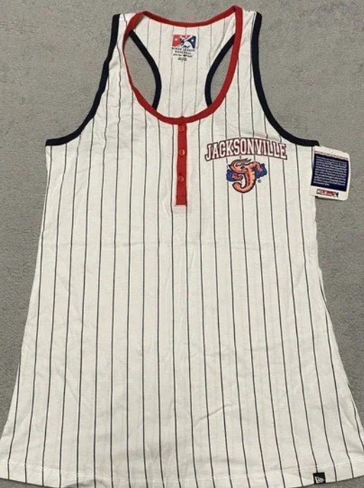 Jacksonville Jumbo Shrimp Brimm Ridder Women's Stripe Tank Top
