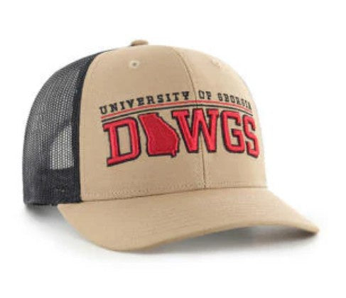 University of Georgia KHAKI NCAA LOCAL STATEMENT 47TRUCKER - officially licensed fan gear