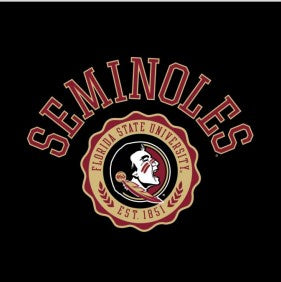 Florida State Seminoles Over Faux Seal Men's Tee - officially licensed fan gear