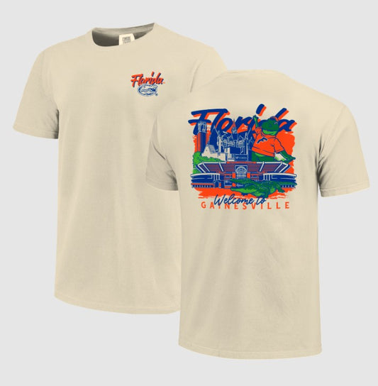 Florida Gators Image One Hand Drawn Campus Stack Tee