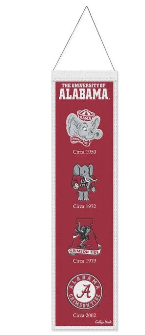 Alabama Crimson Tide Wincraft College Vault Evolution Wool Banner