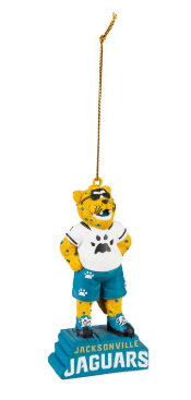 Jacksonville Jaguars Evergreen Jaxson De Ville Mini Mascot Statue Ornament