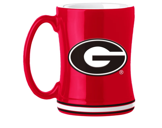 Georgia 14oz Red Coffee Relief Mug