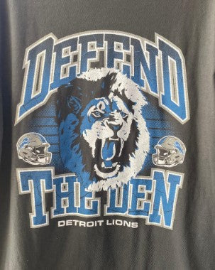 NFL Detroit Lions' Defend the Den' 47 Brand black soft tee