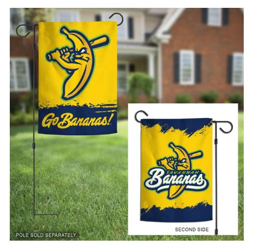 SAVANNAH BANANAS GARDEN FLAGS 2 SIDED 12.5" X 18"