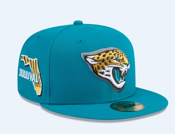2024 NFL Jacksonville Jaguars Draft 59Fifty Teal Fitted New Era