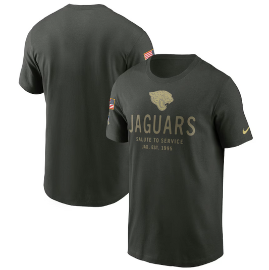 Jacksonville Jaguars Nike 2025 Salute to Service Sideline Primary Edge Dri-FIT T-Shirt - Forest Green