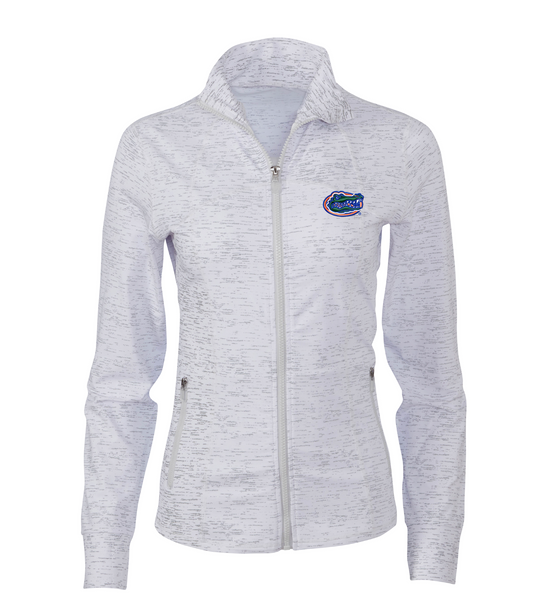 Florida Gators Quarter Zip Space Dye White Long Sleeve
