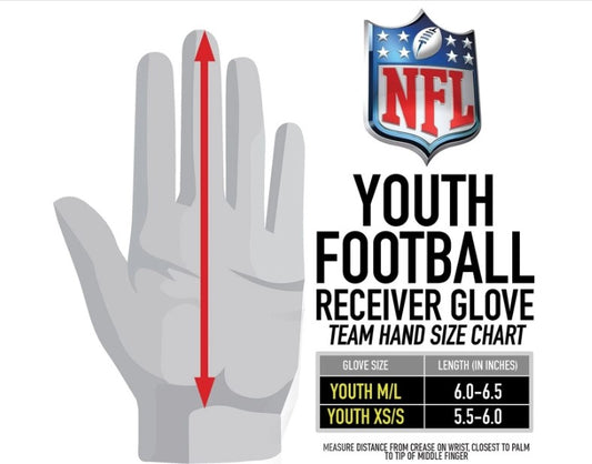 Jacksonville Jaguars Youth Receiver Gloves