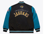 Jacksonville Jaguars Mitchell & Ness Satin Varsity Jacket