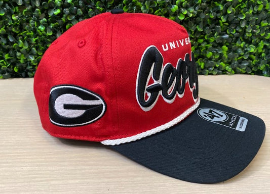 Georgia Bulldogs '47 Brand Red TT Script Hitch Adjustable Snapback Hat