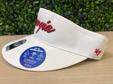 Men's 47 brand Georgia Bulldogs OSFA White Visor