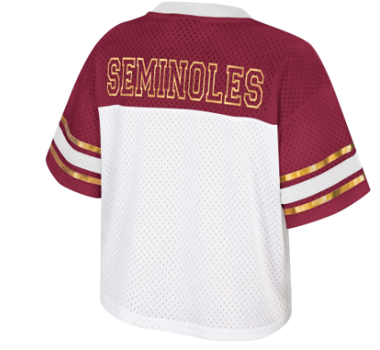 Florida State Seminoles Colosseum Ladies  Treasure Football Jersey Mesh Tee