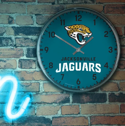 Jacksonville Jaguars Wincraft Chrome Clock