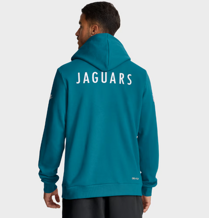 Jacksonville Jaguars Nike Sideline Standard Issue Alt 2 Dri-FIT Hoodie - Teal