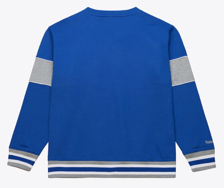 NCAA University of Florida Gators Florida Gators Royal/Heather Gray Fleece Crewneck Sweatshirt