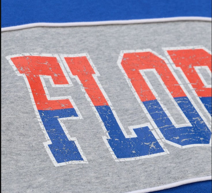 NCAA University of Florida Gators Florida Gators Royal/Heather Gray Fleece Crewneck Sweatshirt