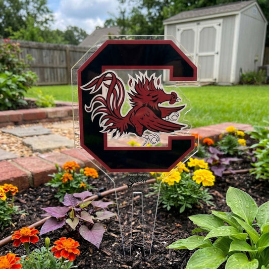South Carolina Gamecock Garden Sign
