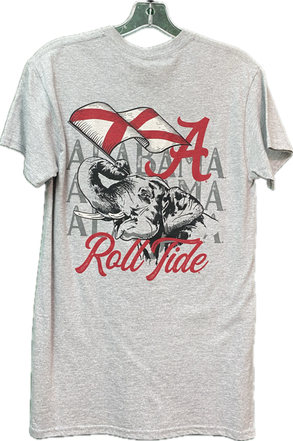 NCAA Alabama Crimson Tide  gray tee