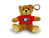 Georgia Bulldogs Pennington Bear Teddy Bear Keychain