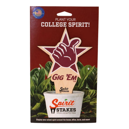 Texas A&M Gig 'Em Color Plant Stake